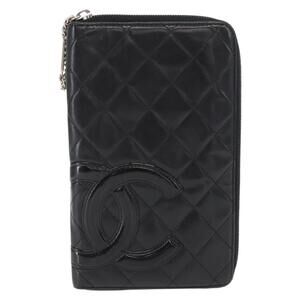 Chanel Calfskin Cambon Zip Around Organizer Wallet